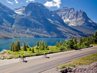 Biking in Glacier National Park Montana